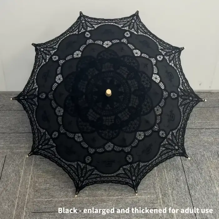 Parasol en dentelle ajourée rétro français, parapluie de mariage style princesse Lolita, accessoire 