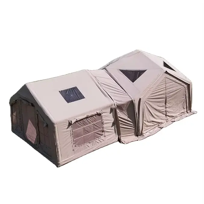 Vente chaude! Grande tente de Camping extérieure gonflable Durable et imperméable de luxe pour 8-10 