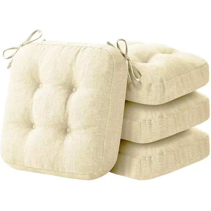 Coussins de chaise 40x40cm avec sangles, coussin de siège carré pour la maison, coussins de siège de