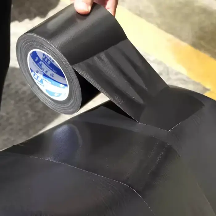 1 rouleau de ruban de Base auto-adhésif en tissu noir pour réparation de canapé en cuir, siège de voiture de moto, pour la réparation de coussins de voiture