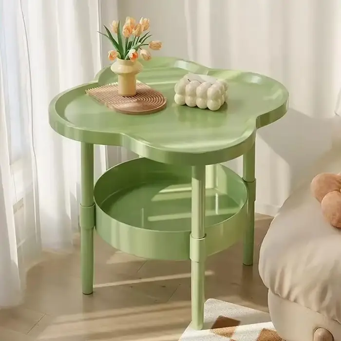 1 pièce Table d'appoint de canapé à quatre feuilles de trèfle, petite table de chambre, table de ran