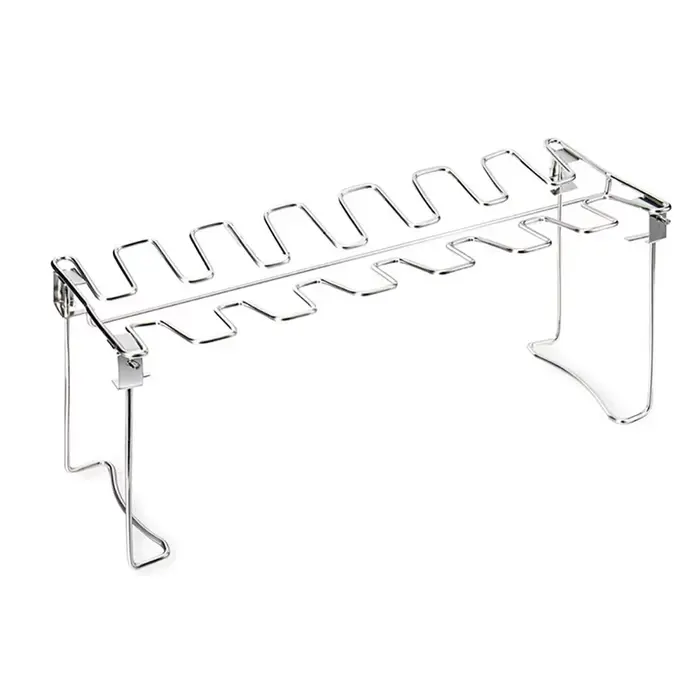 Support de rôtissoire Vertical pour four à fumeur de gril, support de jambe d'aile de poulet en acie