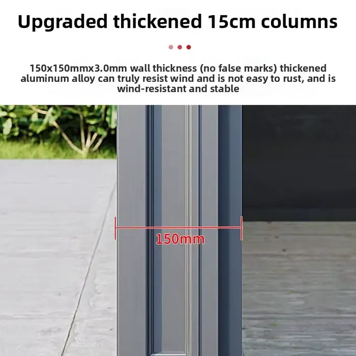 Gazebo élégant et Durable en alliage d'aluminium