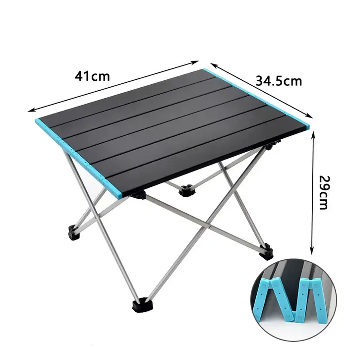 Table de Camping pliante Portable ultralégère, bureau de dîner en plein air, alliage d'aluminium hau