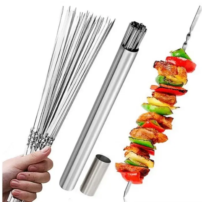 Brocommuniste de Barbecue Plates en Acier Inoxydable de Qualité Alimentaire, Outils de Cuisine, 45 P