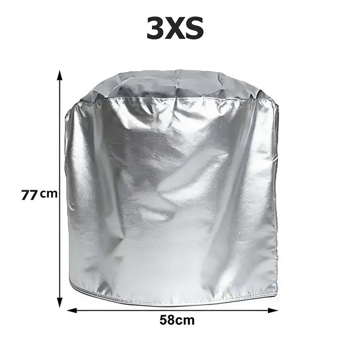 Housse de protection ronde pour barbecue, universelle, résistante au vent, aux déchirures et à l'eau