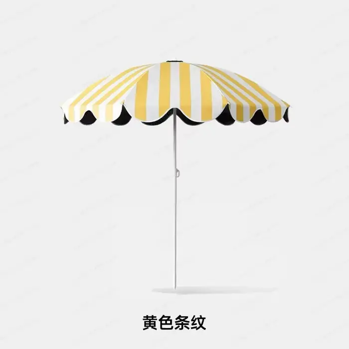 Parasol de terrasse extérieur rayé de grande taille, imperméable et anti-UV, idéal pour le jardin, l