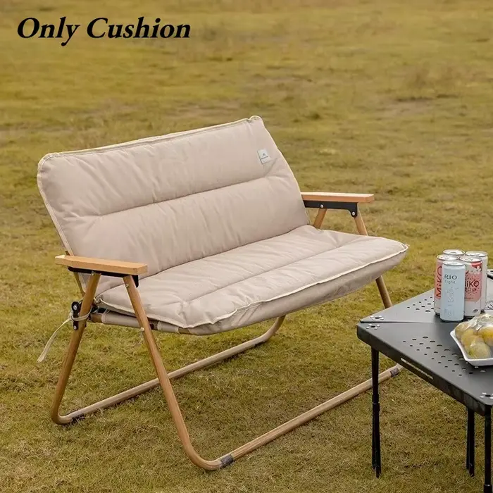 Tapis de siège de Camping de jardin pliant extérieur 103x76.5cm avec sangle de fixation coussin de chaise couette