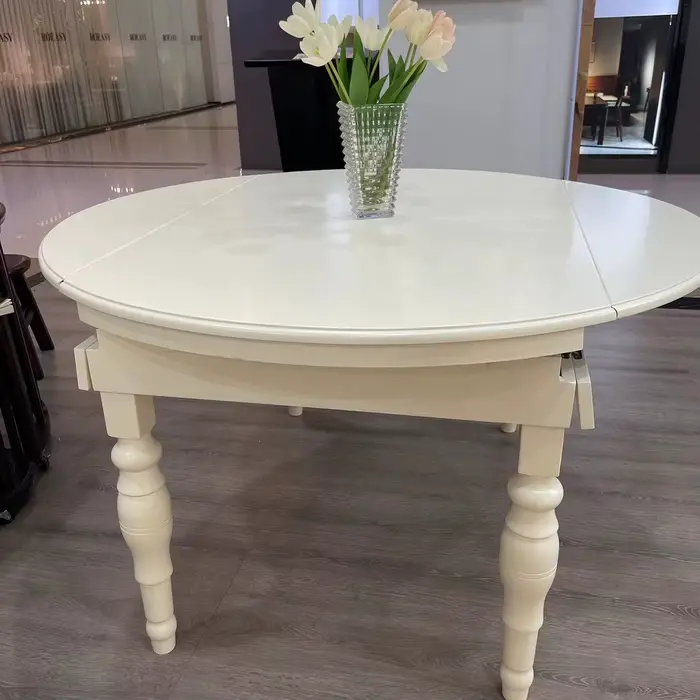 Table à manger rectangulaire en bois blanc, moderne, de luxe, pour la maison, ensemble multifonction