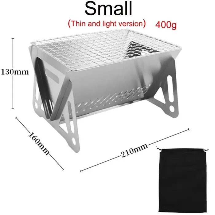 Grill de Barbecue pliant Portable, poêles chauffants, multifonction, Camping, filet de gril, poêle à