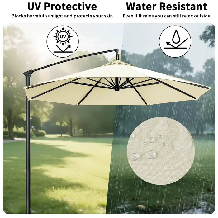 Parasol remplaçable, tissu supérieur pour jardin