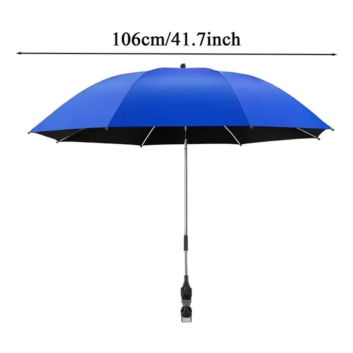Parasol de chaise, parasol de plage extérieur, protection solaire, avec clip, portable, pour voyage,