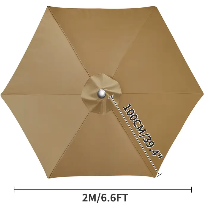 7 Tailles – Housse de rechange pour parasol, tissu imperméable anti-UV, protection solaire extérieur