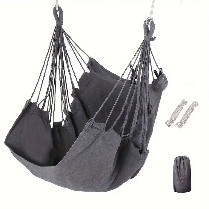 1pc loisirs tissu hamac chaise extérieure balançoire chaise hamac dortoir hamac chaise Anti renverse