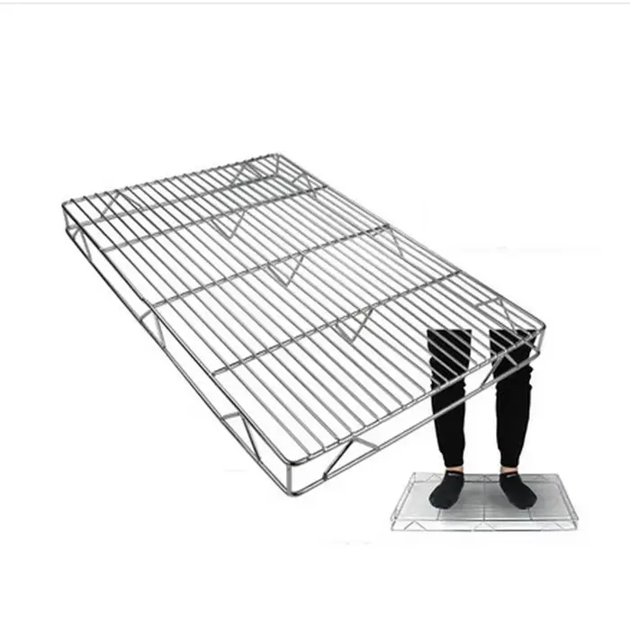 Grille de barbecue rectangulaire en acier inoxydable 304