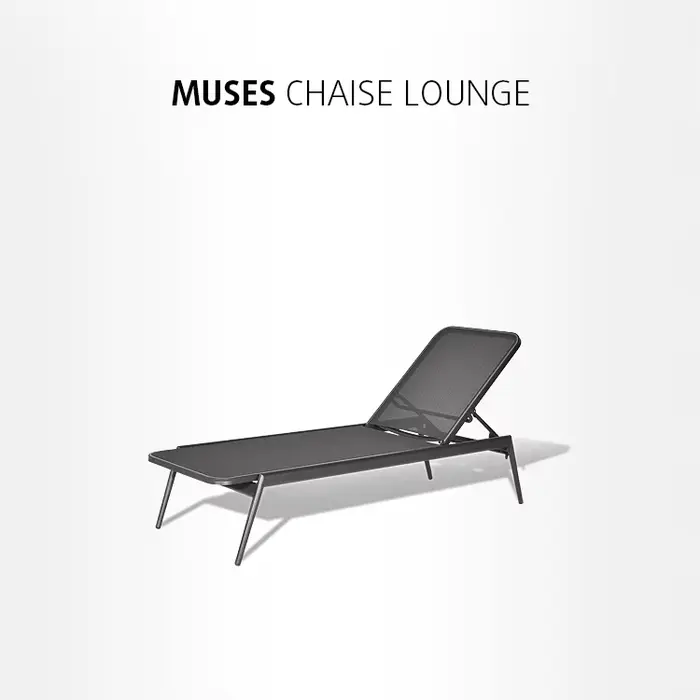 Mobilier d'extérieur d'hôtel Chaise longue de piscine meubles de jardin modernes Chaise longue d'ext