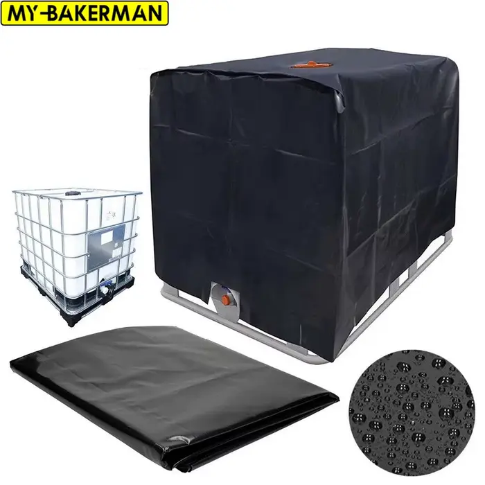 Juste de protection pour conteneur de jardin, fourre-tout IBC, imperméable, anti-poussière, crème so