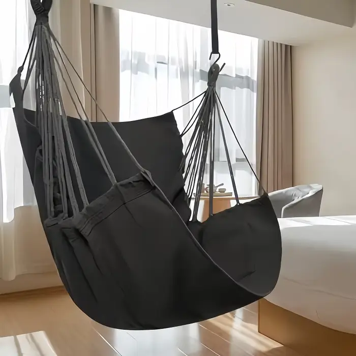 1pc loisirs tissu hamac chaise extérieure balançoire chaise hamac dortoir hamac chaise Anti renverse