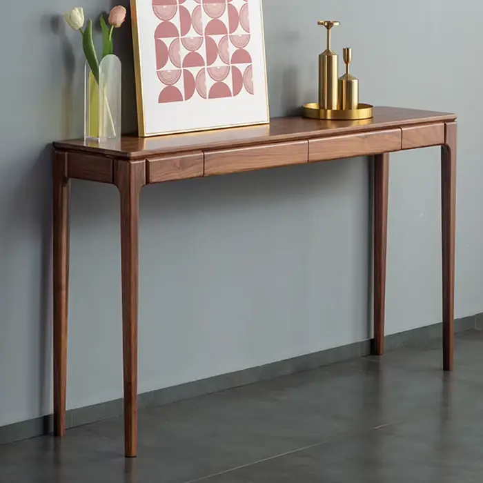 Table de Console nordique classique, moderne et minimaliste, organisateur d'exposition, tiroirs de T