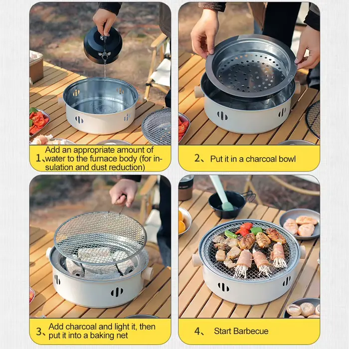 Barbecue au charbon de bois portable