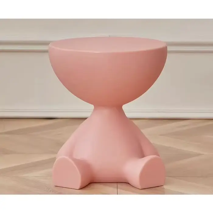 Table d'appoint de canapé créative, table basse amovible, style crème, simple, pour salon, table ron