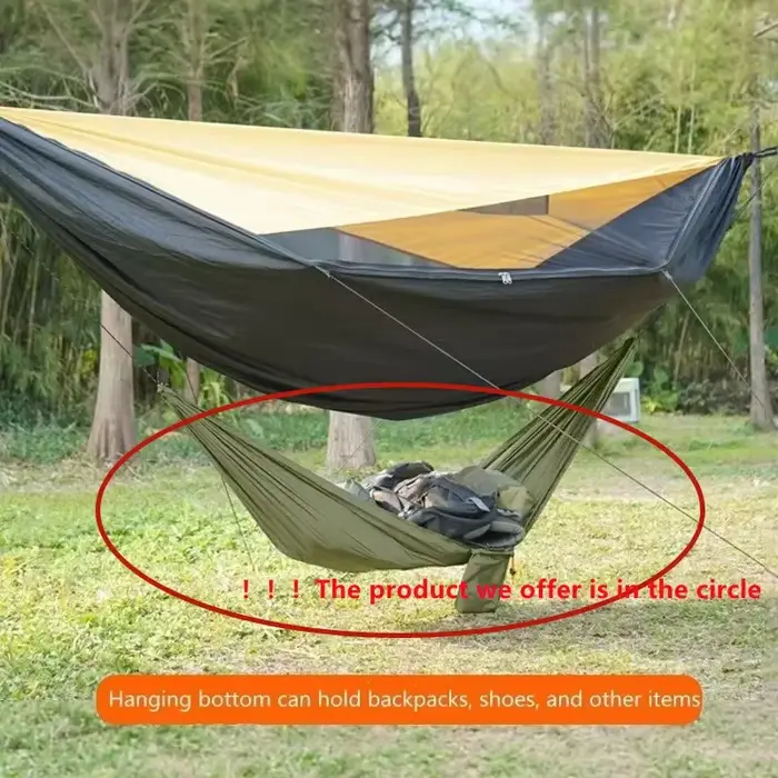 Nouveaux hamacs de rangement extérieur 2025 pour le camping portable, les voyages, le jardin, la randonnée en nature, les vêtements, les chaussures et l'équipement – Petit hamac