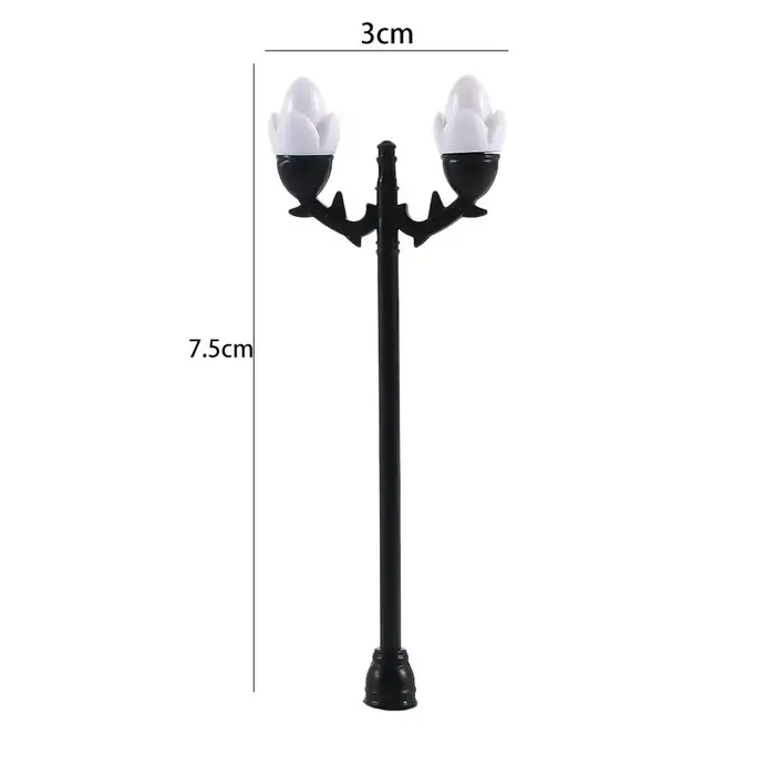 Banc de parc et lampadaire en bois, micro paysage, jardin féerique, courses, meubles de maison, déco