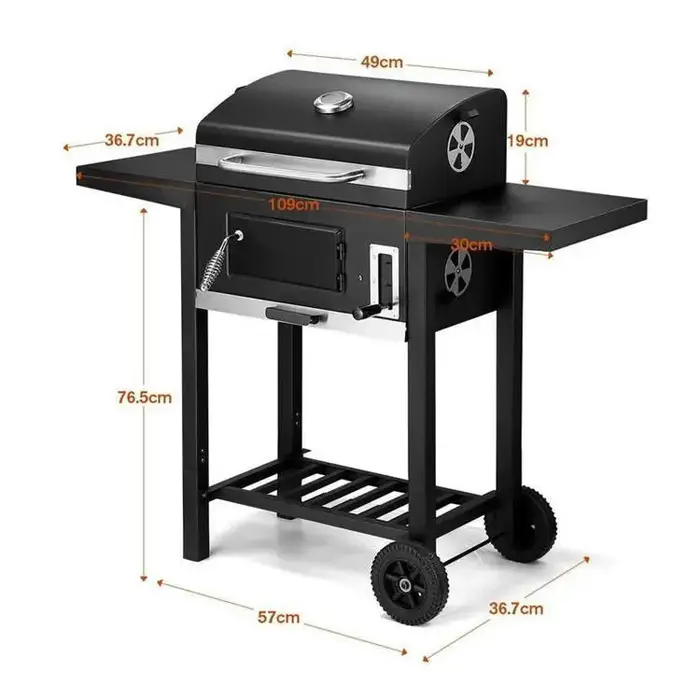 Grill de Camping en plein air, gril domestique au charbon de bois sans fumée en acier inoxydable
