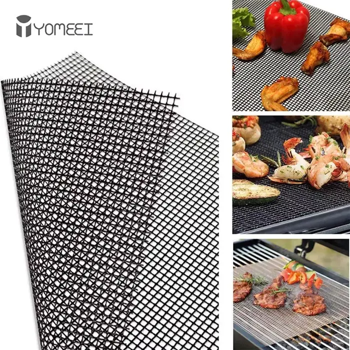 YOMEEI 1 pièces Barbecue tapis à griller grille forme