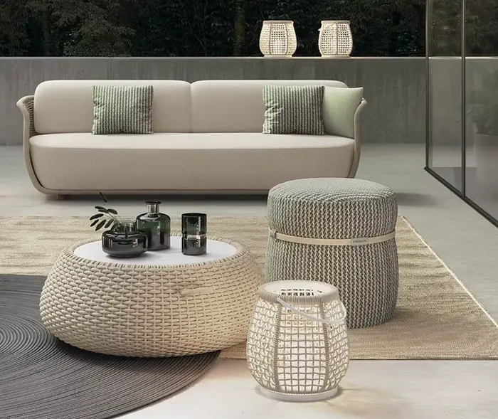 Foshan meubles d'extérieur Villa moderne cour Patio jardin meubles d'extérieur canapé, ensemble de m