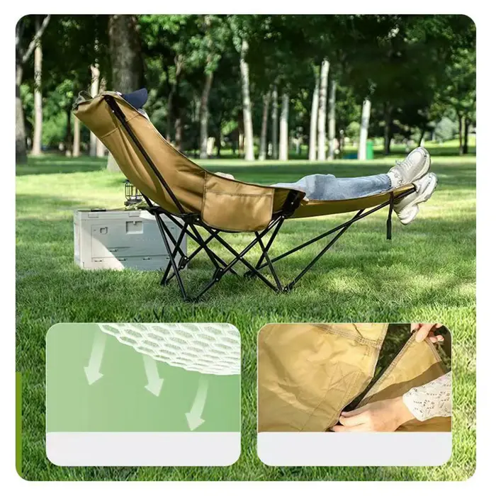 Chaise longue pliante chaise inclinable légère chaise longue inclinable pliable pour Camping randonnée jardin voyage en plein air
