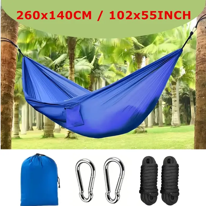 Nouvelle hamac de camping, hamac bicolore ultra-léger et portable, disponible en plusieurs tailles e