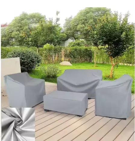Ensemble de 4 housses de meubles de patio avec housses de meubles d'extérieur, comprenant 1 housse d