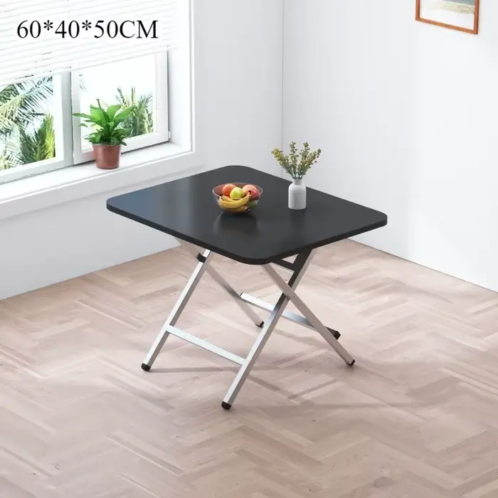 Table pliante, table à manger domestique, table à manger simple et portable, table carrée pour chamb