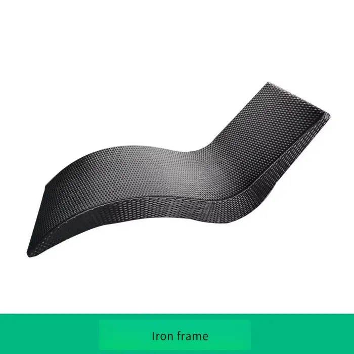Chaise longue créative en rotin pour cour extérieure, bord de mer, plage, piscine, Villa intérieure,