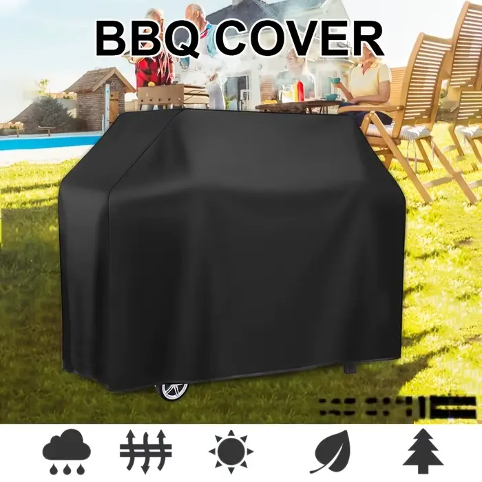 Housse de protection pour barbecue de jardin multi-tailles, durable et facile à nettoyer, idéale pou