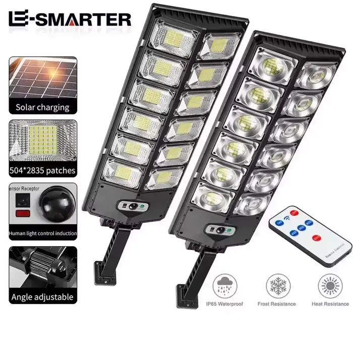 Lampes Solaires LED d'Extérieur Étanches, Applique Murale Super Lumineuse, Détecteur de Mouvement, T