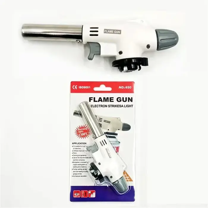 Brûleur de carte barbecue extérieur cuisine cuisson allumeur pistolet à flamme pistolet de pulvérisa