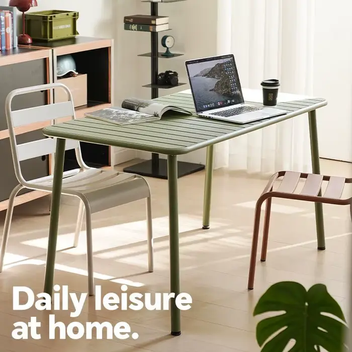 Table longue table à manger extérieure intérieure étanche Villa cour balcon loisirs Simple jardin table de bureau étanche