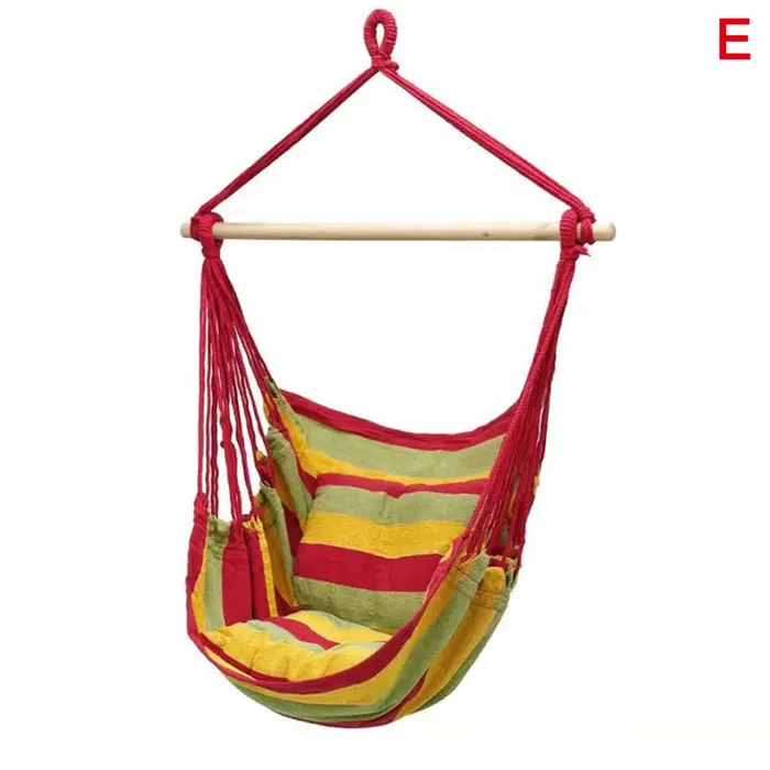 Chambre intérieure jardin chaise suspendue jardin tissu Camping corde lit hamac balançoires suspendu