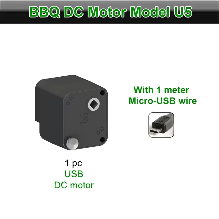 ZENOBBQ-Moteur de barbecue électrique USB, rôtissoire, rotateur, accessoires de broche d'extérieur,