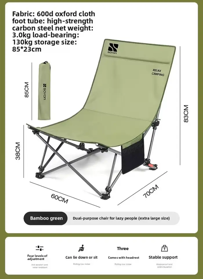 Sillas De Camping plissables extérieur simple sieste inclinable chaise Portable bureau pause déjeune