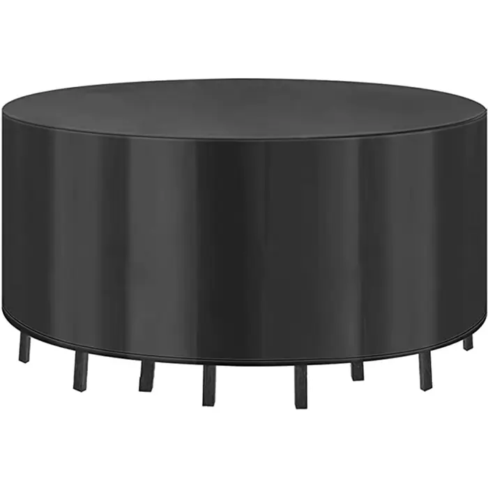 Housses rondes pour meubles de Patio, housses de meubles d'extérieur robustes 210D, couverture de Ta