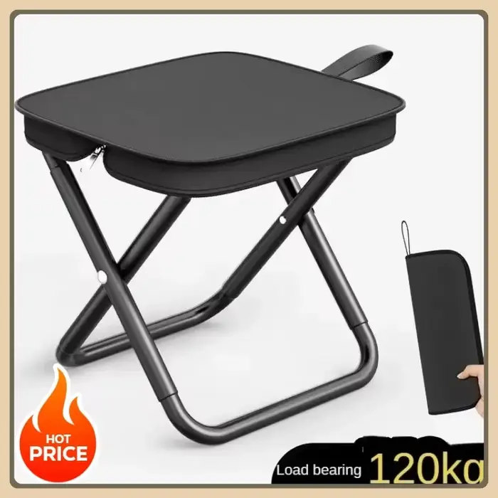 Chaise pliante ultra légère, tabouret de pêche portable pratique, siège pliant léger pour camping, p
