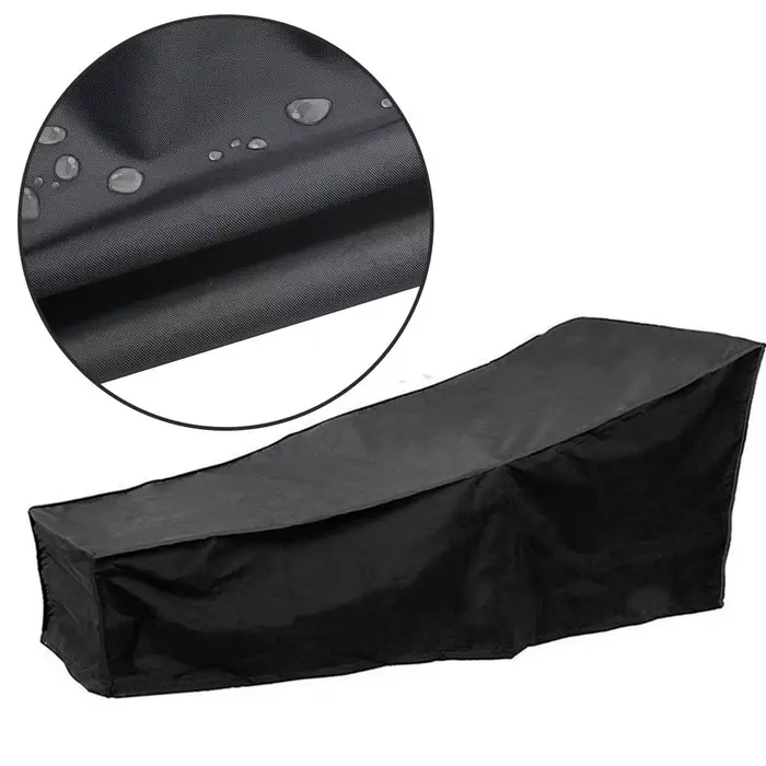Juste de Protection Imperméable pour Chaise Longue, Inclinable, pour Jardin, Cour Extérieure