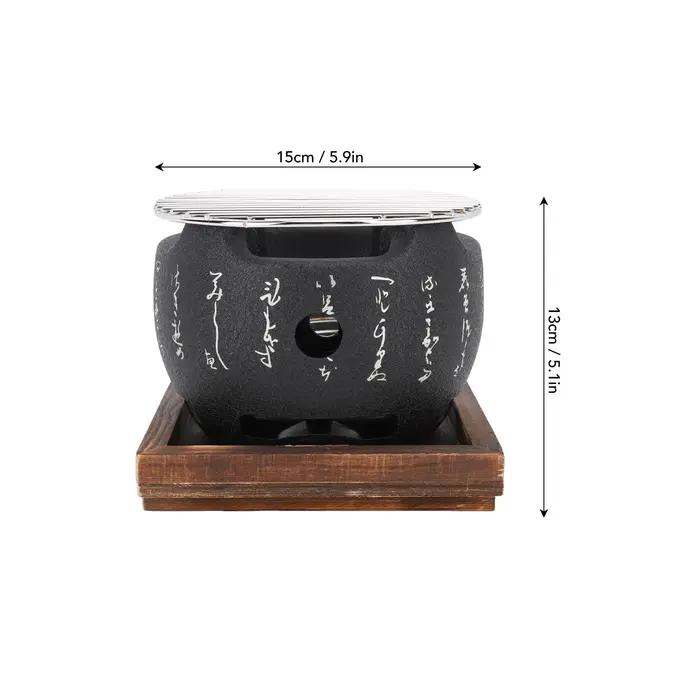 Mini Barbecue Rond Portable de Style Japonais, Poêle à Charbon, Outil Domestique pour Camping et Piq