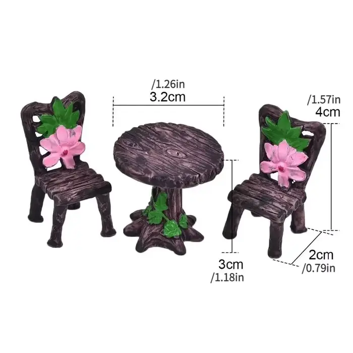 Ensemble de Table et chaise en résine