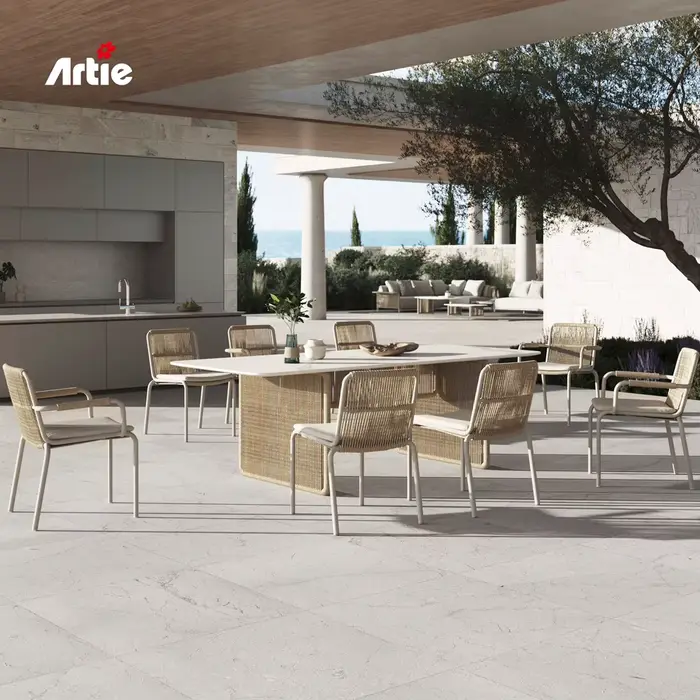 Meubles de Restaurant d'extérieur modernes, Table et chaises de bistro, meubles de jardin, ensemble