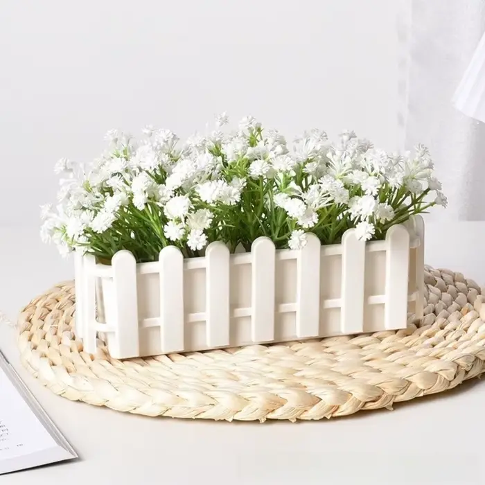 Petit pot de fleurs simple, conteneur pour plantes vertes, style rustique, bac à plantes, décoration de jardin, arrangement floral, décoration de balcon