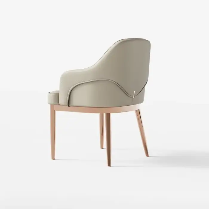 Fauteuil de Restaurant tendance nordique minimaliste européen chaises de salle à manger de luxe en m